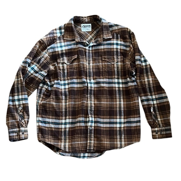 Mountain Khakis Men’s Brown Flannel Plaid Shirt - Picture 1 of 7
